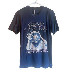 ✨ rare design Stevie Nicks 2016 2017 Fleetwood Mac Tour Shirt – Navy Blue ✨
